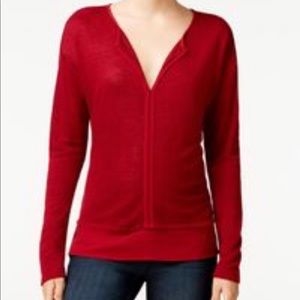 NWT Sanctuary long sleeve top with contrast hem